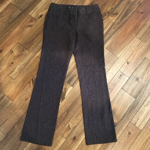 New York and Co Brown bootcut dress pants Tweed look Size 2 - Picture 1 of 2
